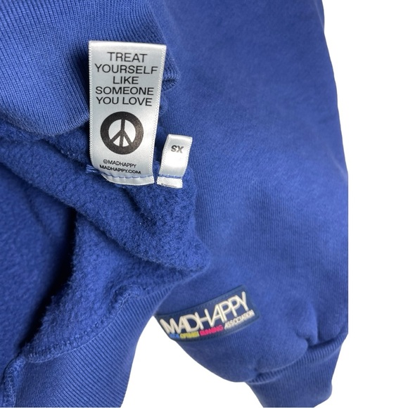 Madhappy Sweater Crewneck Blue L.O.R.A. Oversized XS - Picture 10 of 13